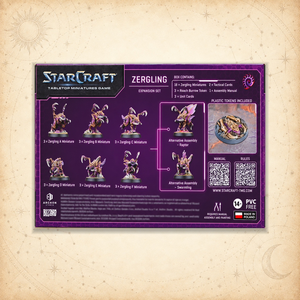 StarCraft: Zergling (Zerg Expansion Set), box back
