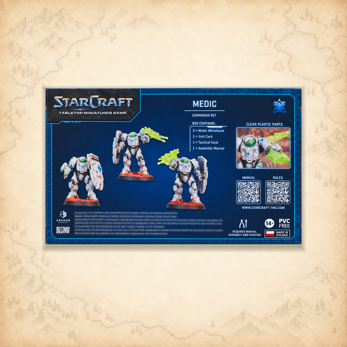 StarCraft: Medic (Terran Expansion Set), box back