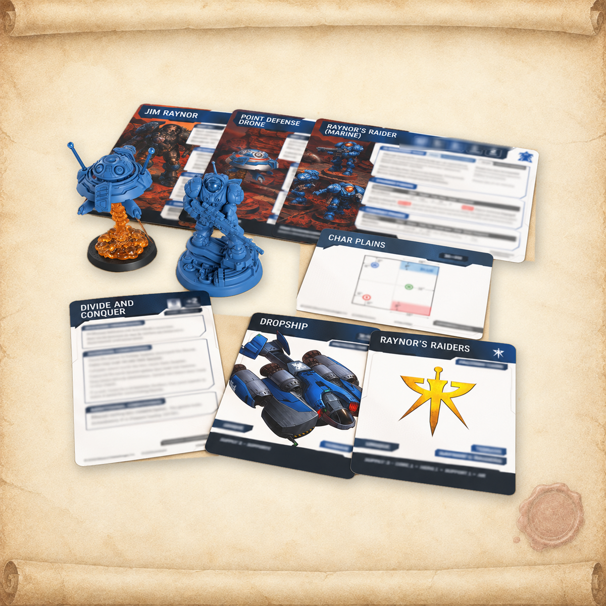 StarCraft: Jim Raynor (Raynor's Raiders) (Terran Hero Expansion Set), contents