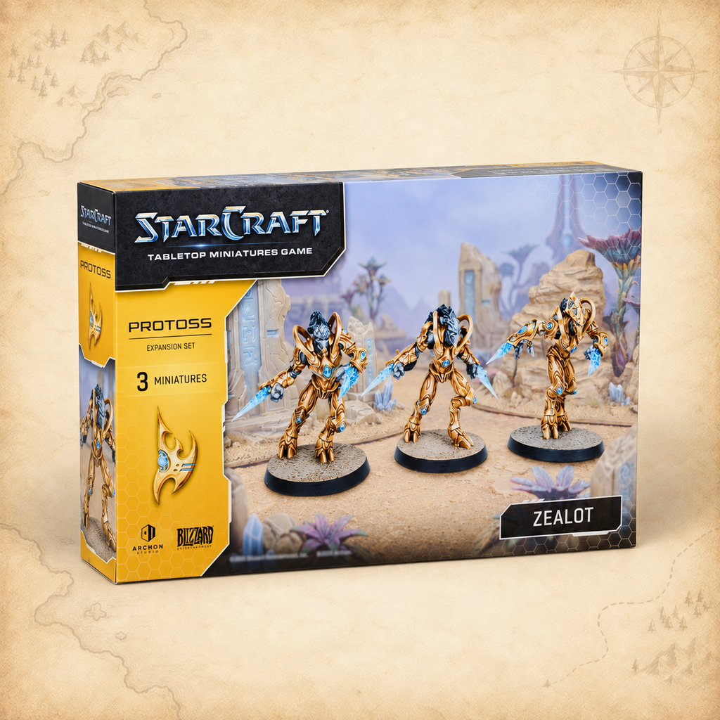 StarCraft: Zealot (Protoss Expansion Set), box front