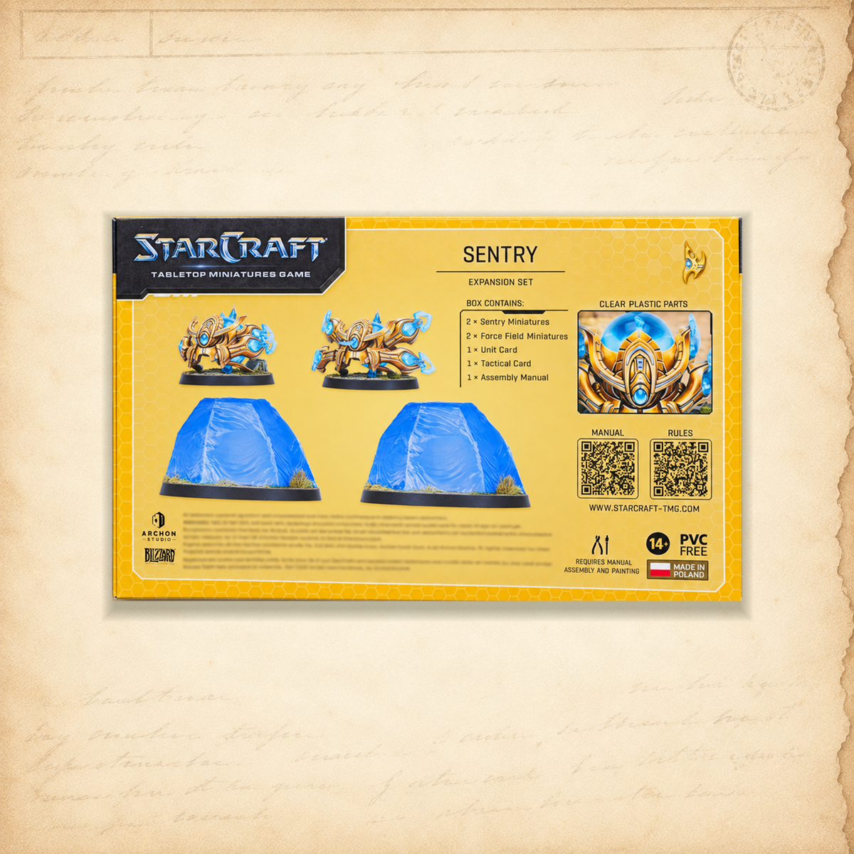 StarCraft: Sentry (Protoss Expansion Set), box back