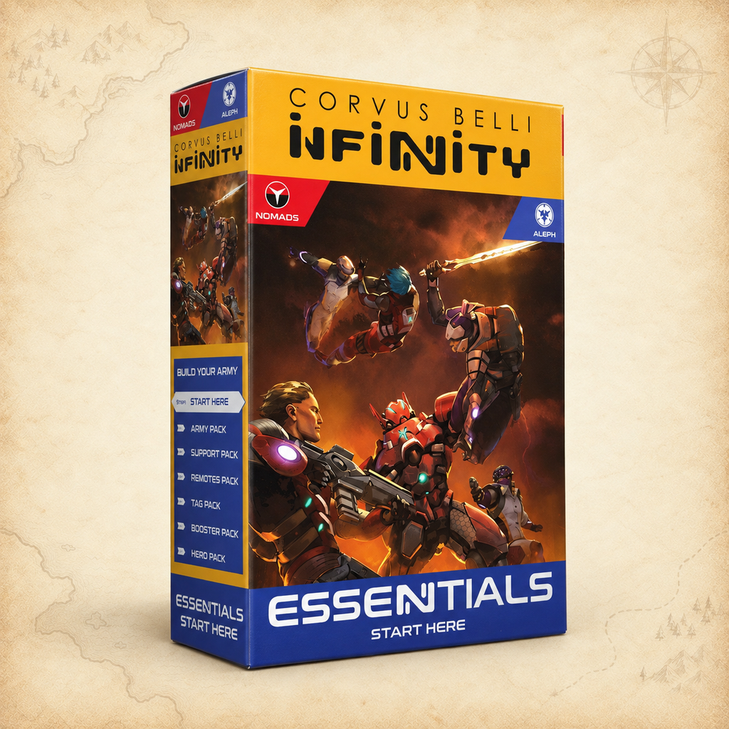 Infinity: Essentials START HERE Nomads - ALEPH, box front