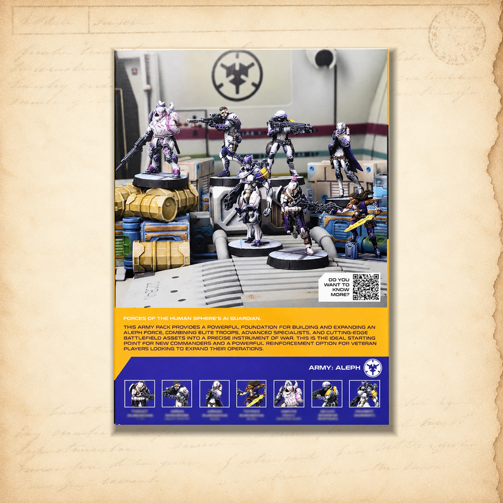 Infinity: Essentials ALEPH Army Pack, box back