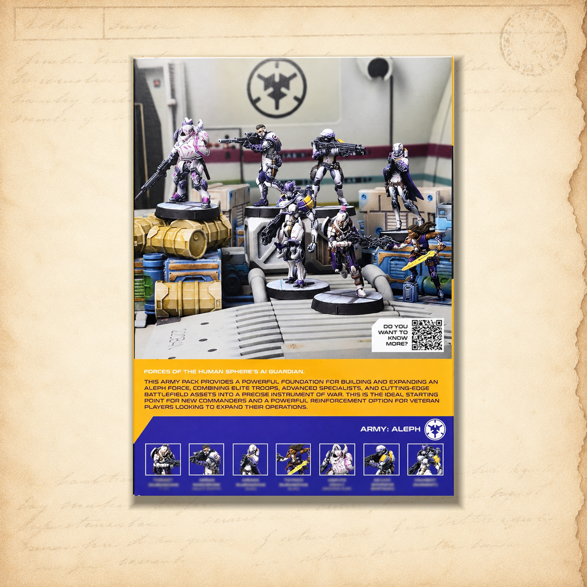 Infinity: Essentials ALEPH Army Pack, box back