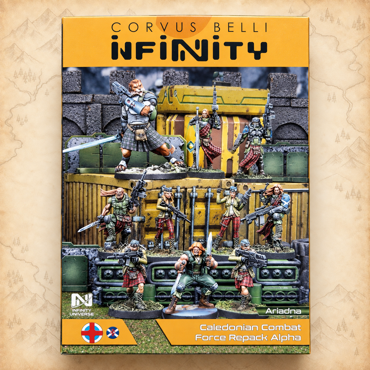 Infinity: Caledonian Combat Force Repack Alpha, box back