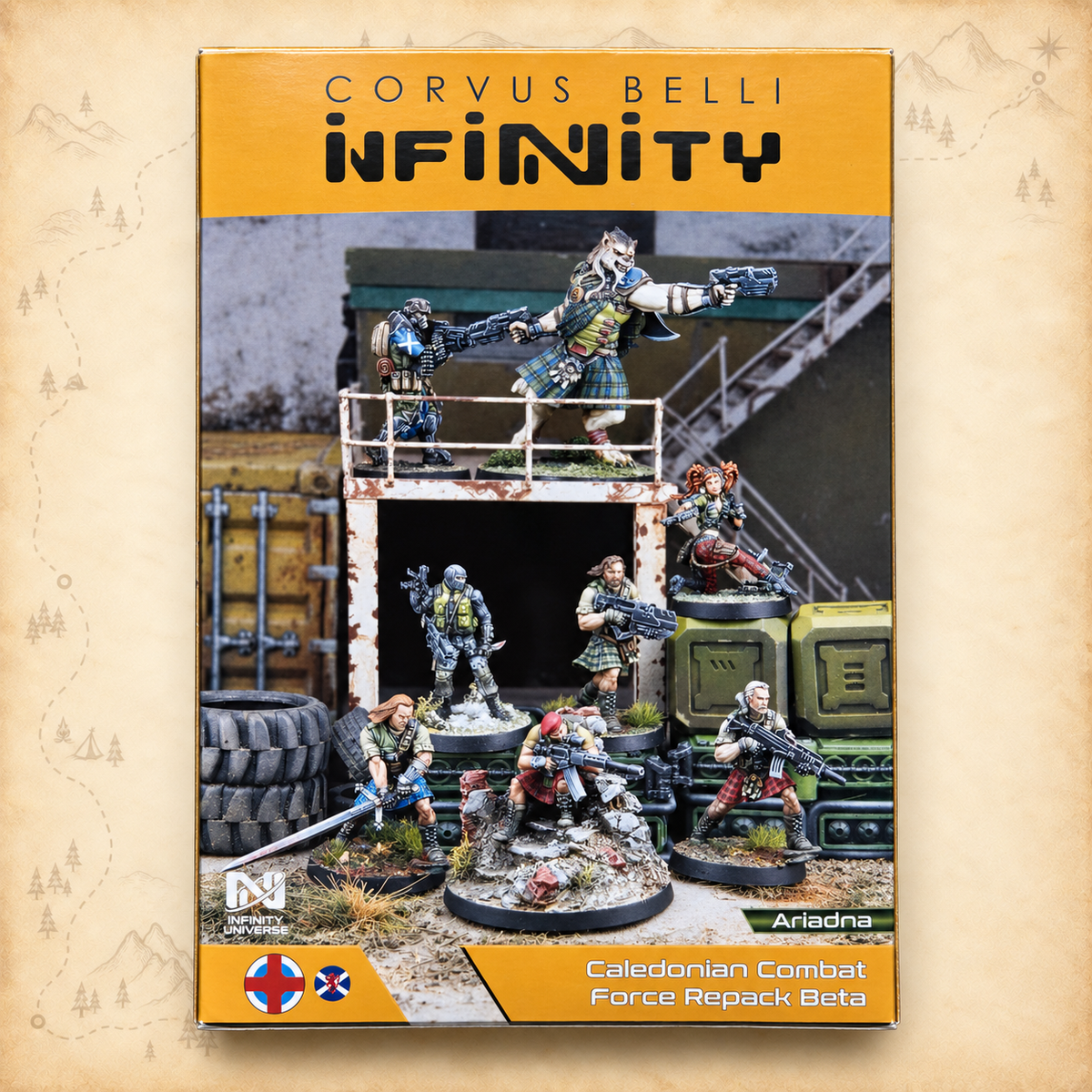 Infinity: Caledonian Combat Force Repack Beta, box back