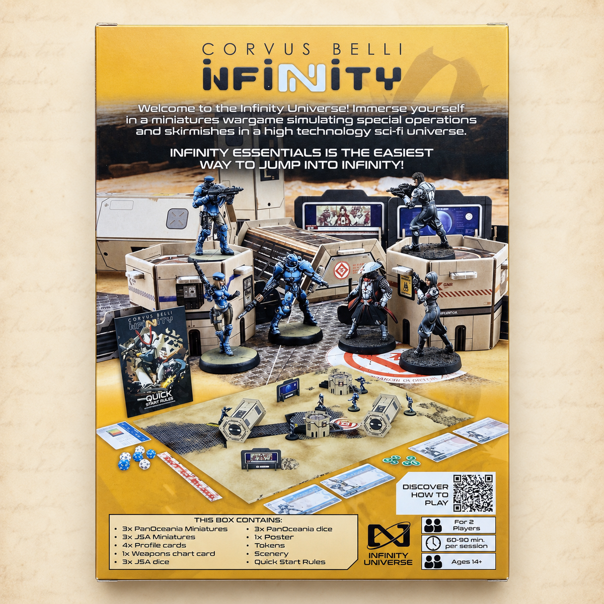 Infinity: Essentials START HERE, box back