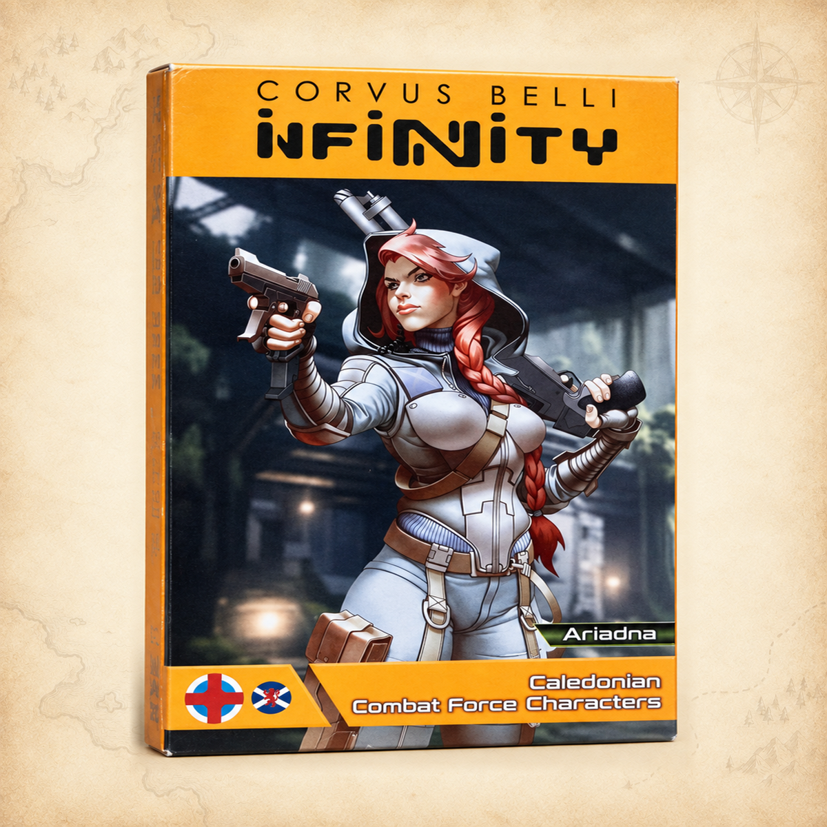 Infinity: Combat Force Characters, box front