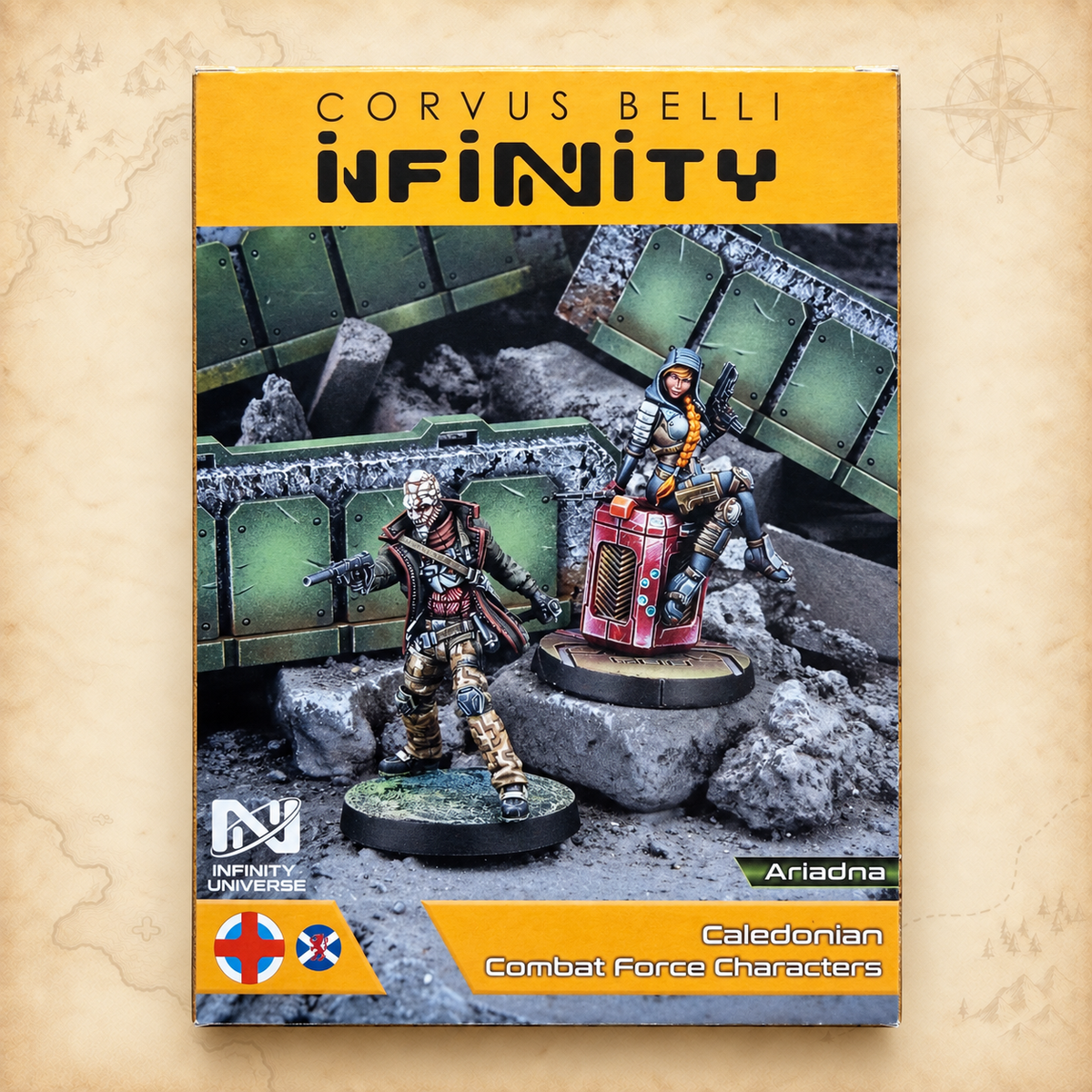 Infinity: Combat Force Characters, box back