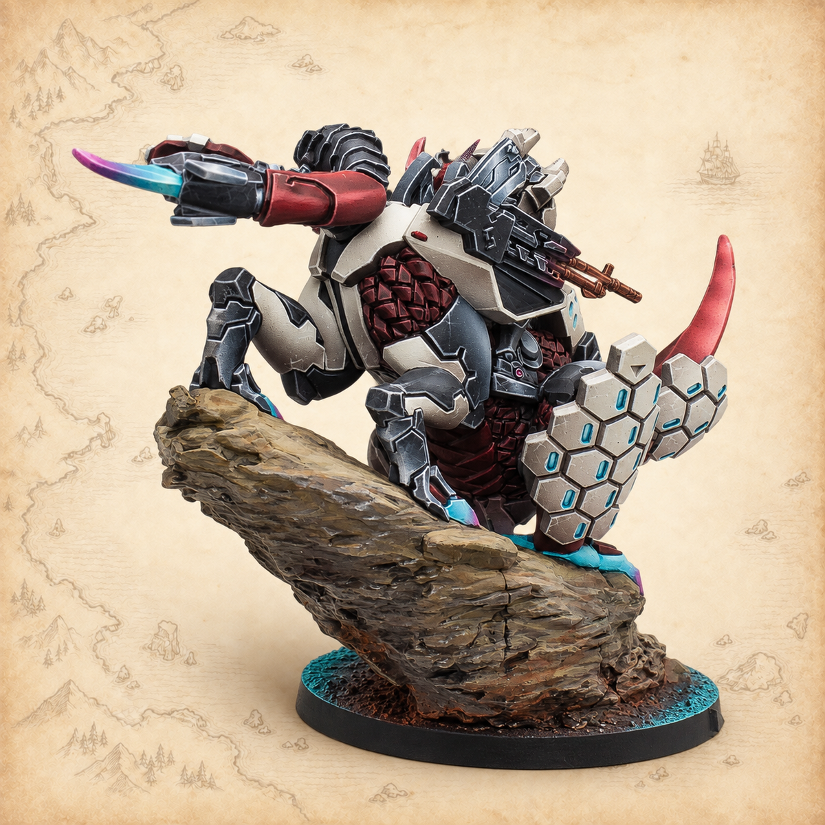 Infinity: Juggernauts, Armored Assult Brigade (MULTI HMG), rear