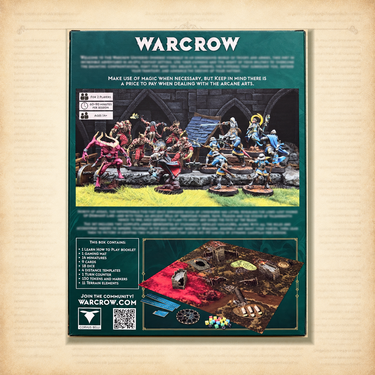 Warcrow: Battle Pack - Song of the Dormant, box back