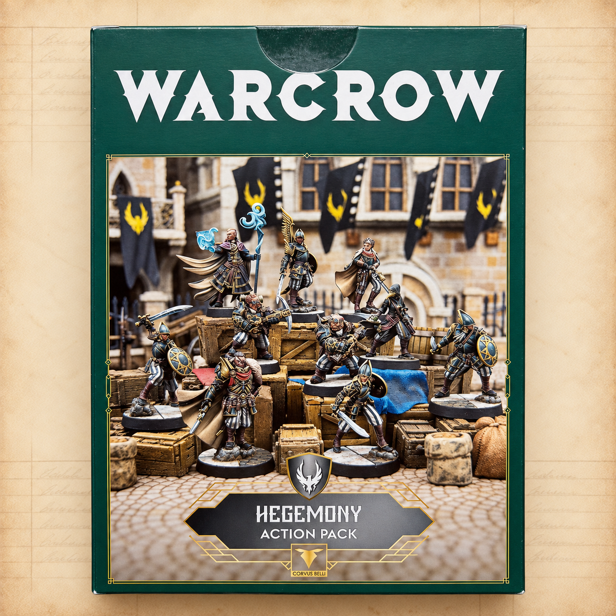 Warcrow: Hegemony Action Pack, box back