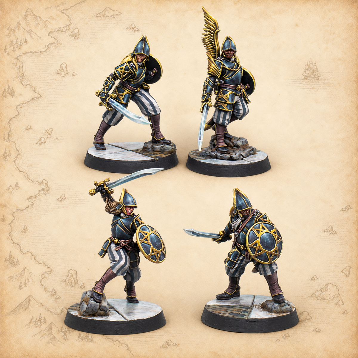 Warcrow: Hegemony Action Pack, bucklermen