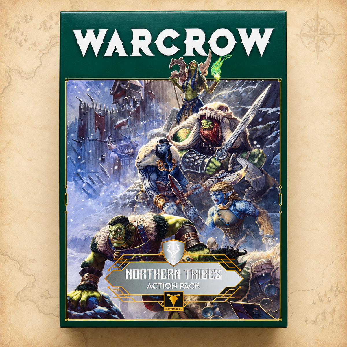 Warcrow: Northern Tribes Action Pack, box front