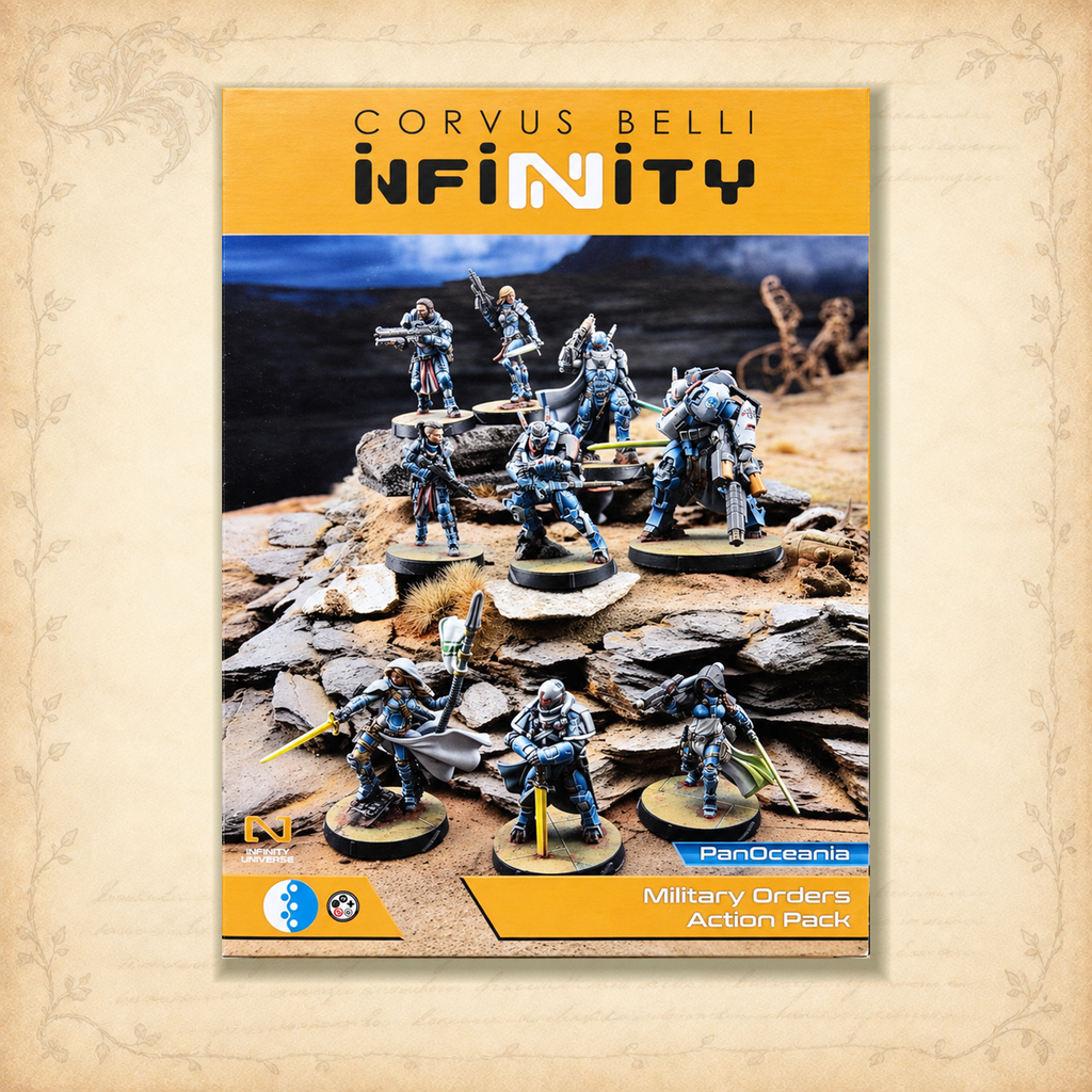 Infinity: Military Orders Action Pack, box back