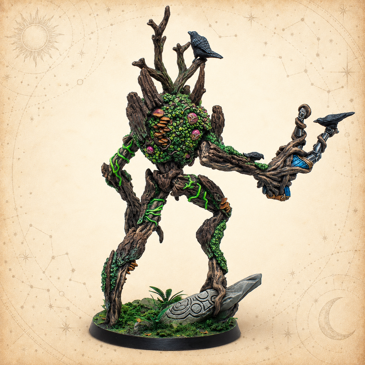 Warcrow: Syenann - Moss Hermit, rear