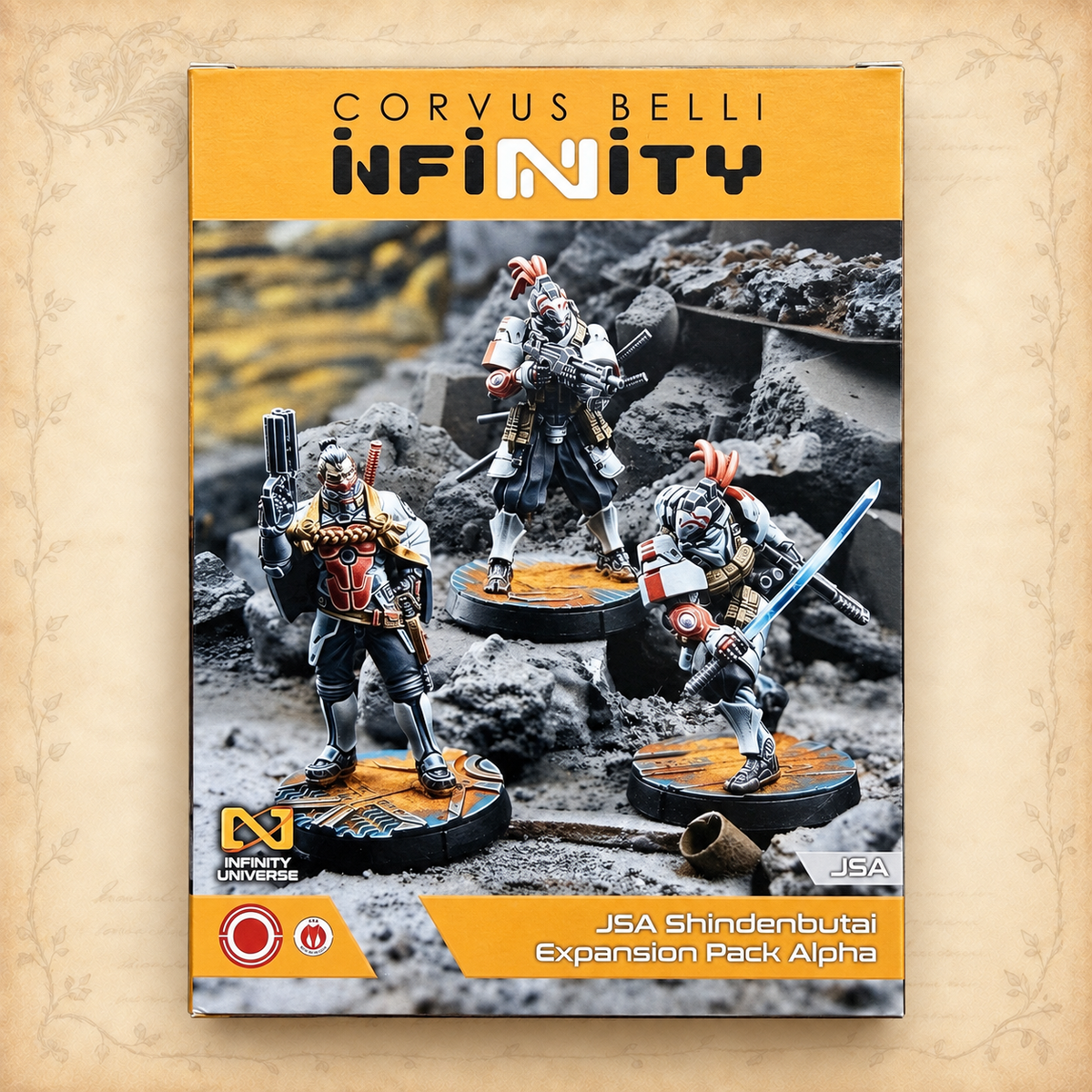 Infinity: Shindenbutai Expansion Pack Alpha, box back