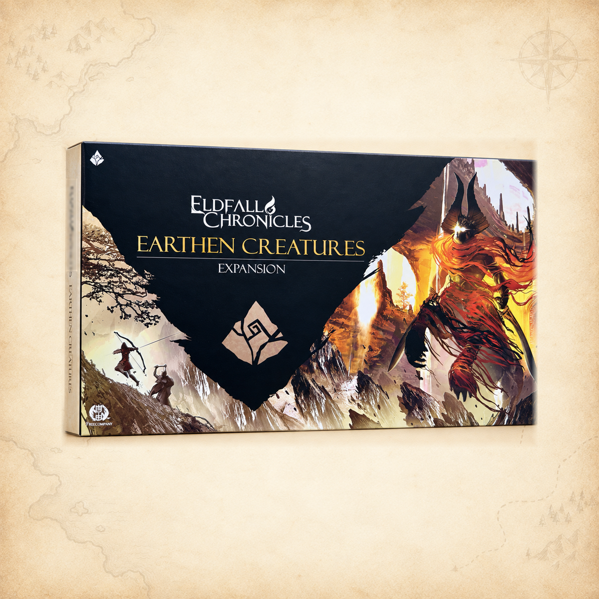 Eldfall Chronicles: Earthen Creatures Expansion, box front