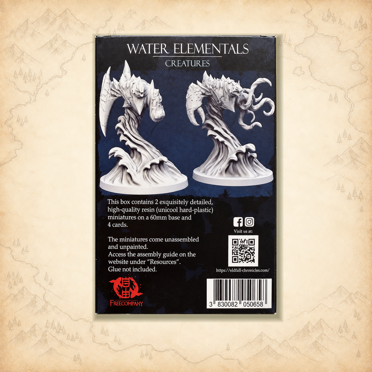 Eldfall Chronicles: Water Elementals, box back