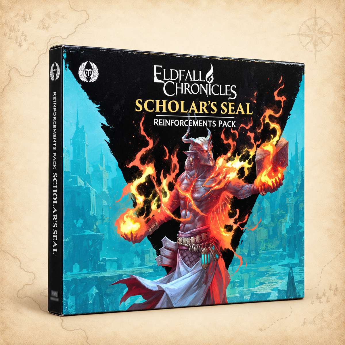 Eldfall Chronicles: Reinforcements Pack Scholar's Seal, box front