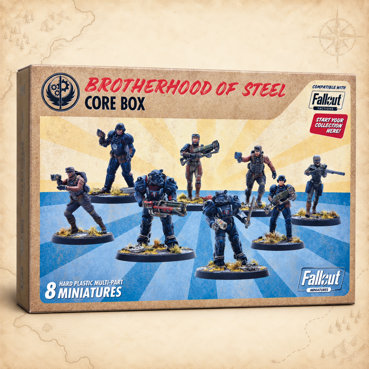 Fallout: Miniatures - Brotherhood of Steel Core Box (Plastic), box front