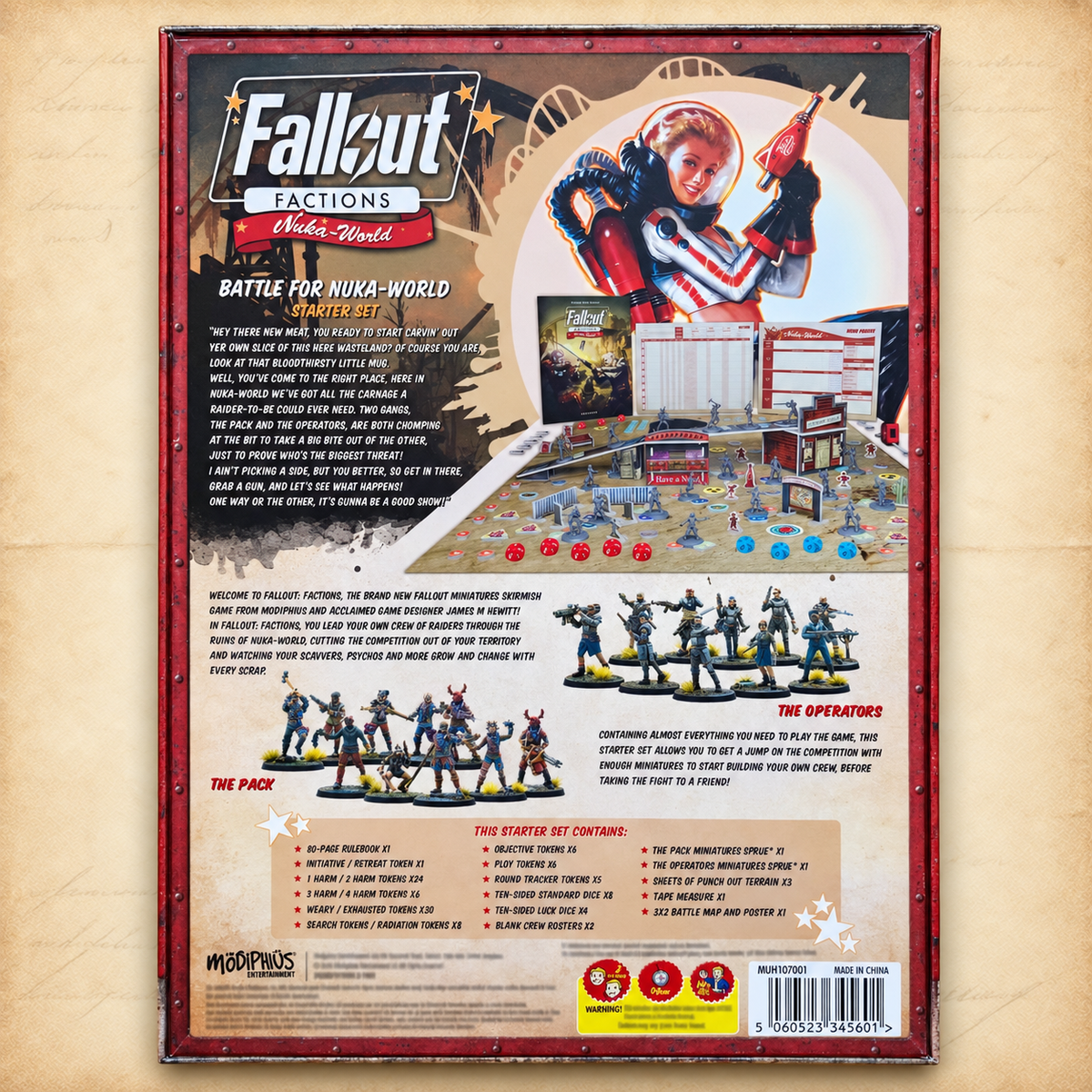 Fallout: Factions - 'Battle For Nuka-World' Starter Set, box back