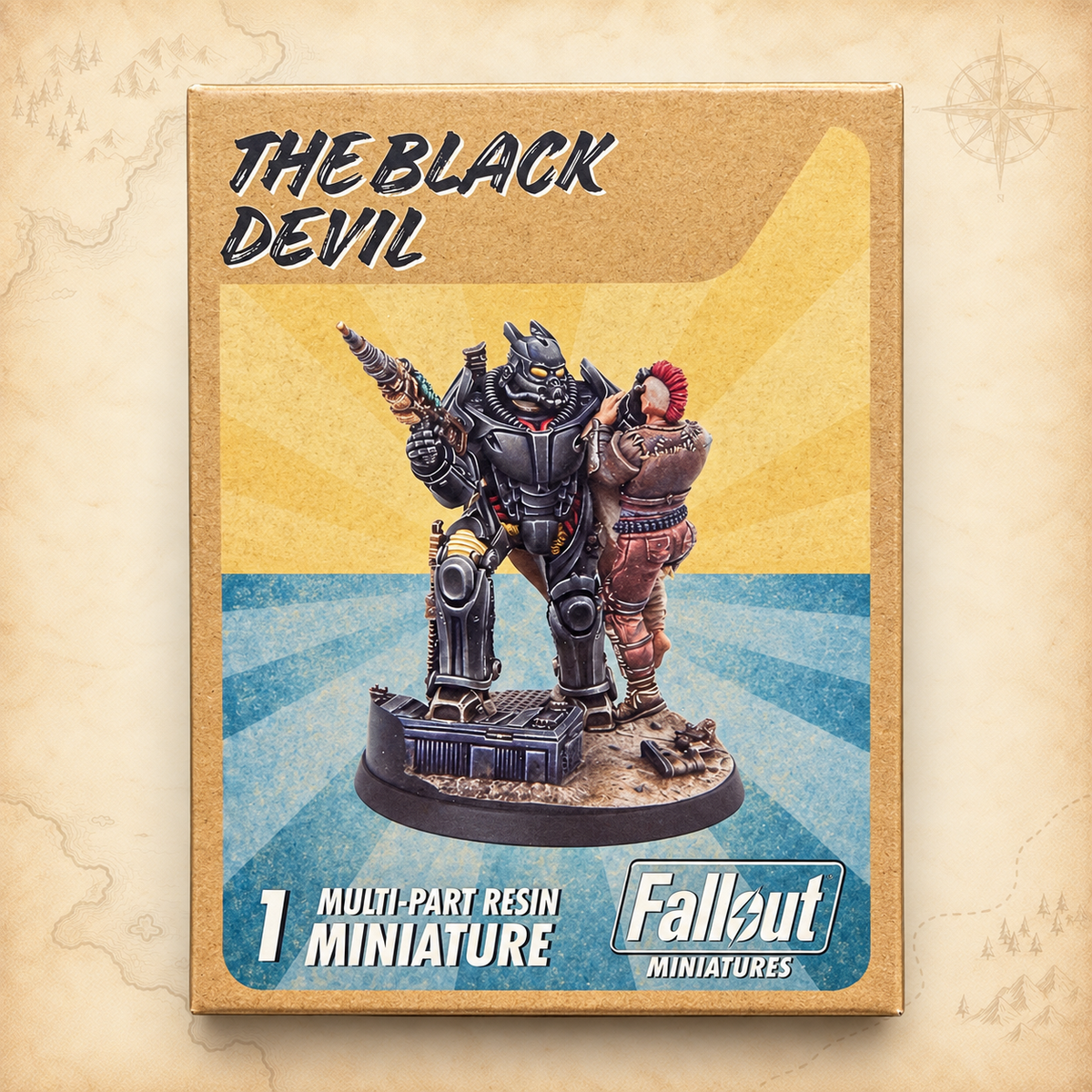 Fallout: Wasteland Warfare: The Black Devil, box front