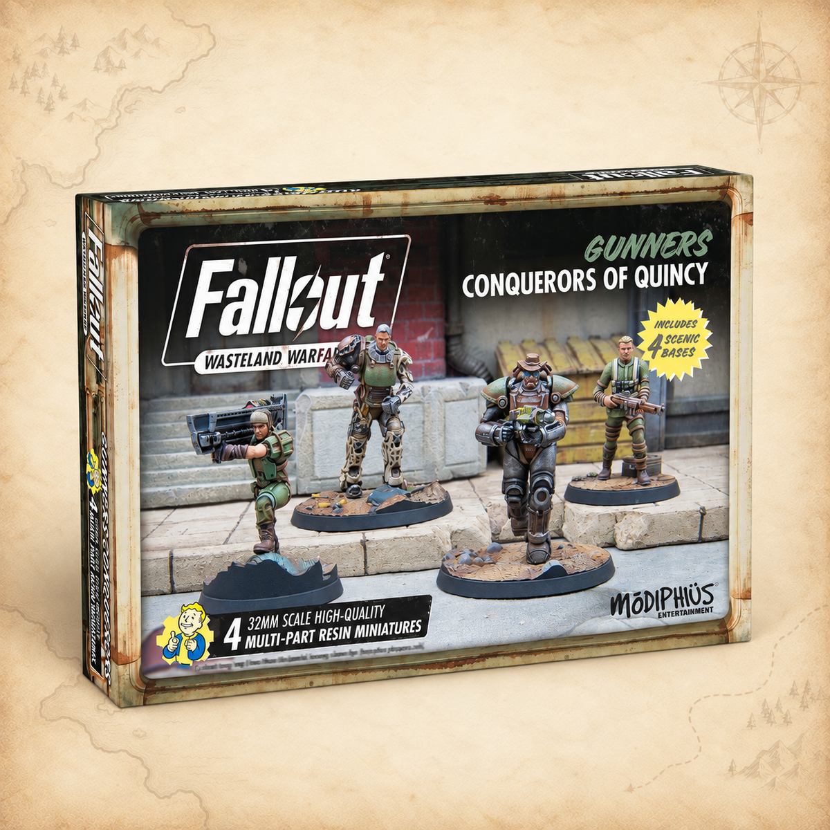 Fallout: Wasteland Warfare - Gunners Conquerors of Quincy, box front