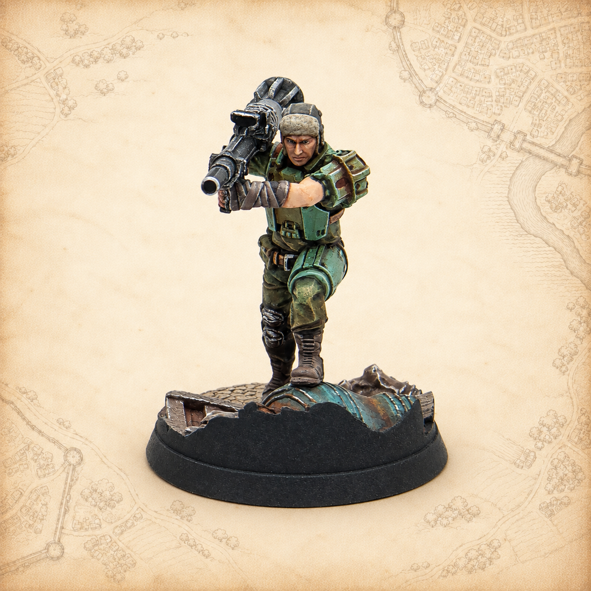 Fallout: Wasteland Warfare - Gunners Conquerors of Quincy, model