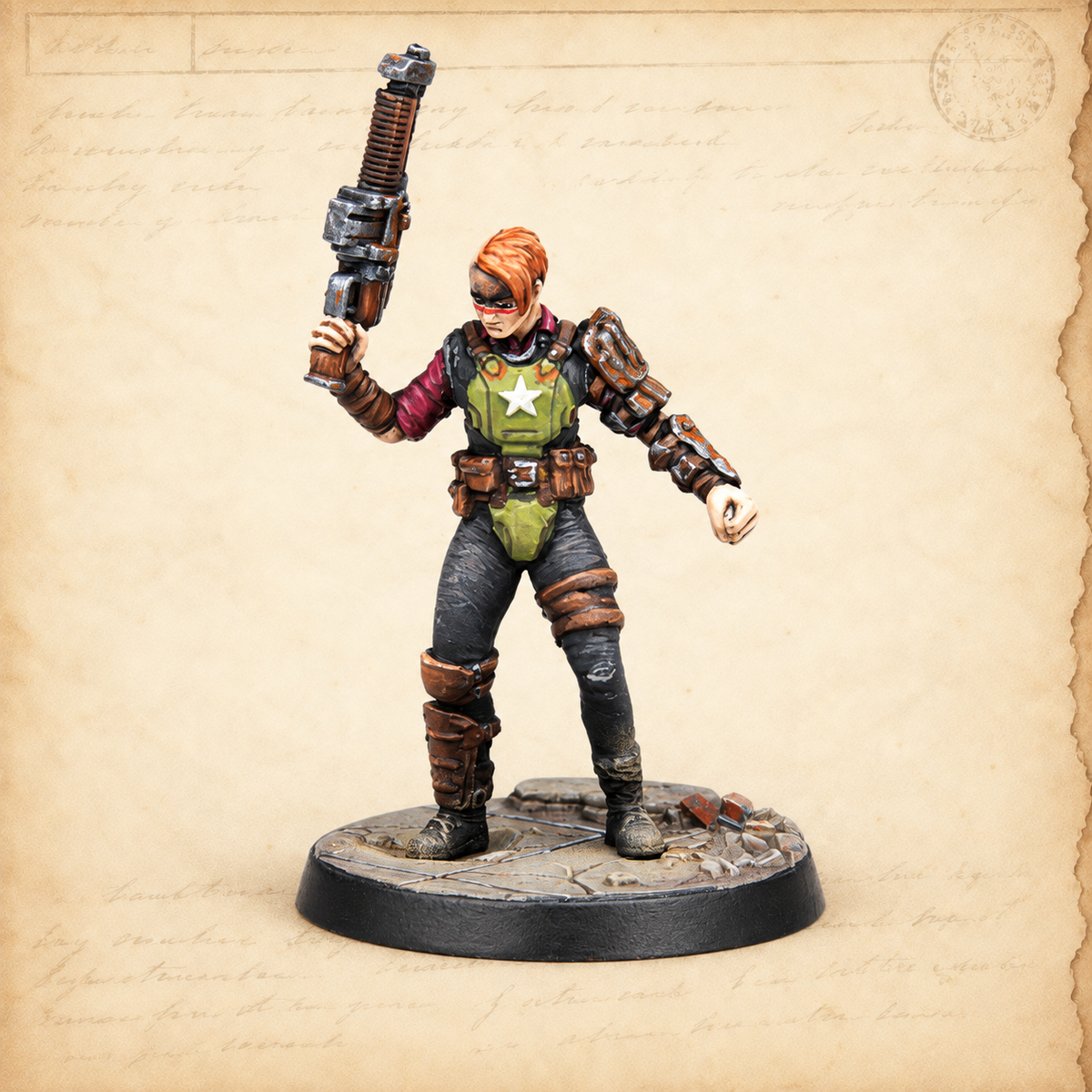 Fallout: Wasteland Warfare - Raiders Ack Ack, Sinjin & Avery, model