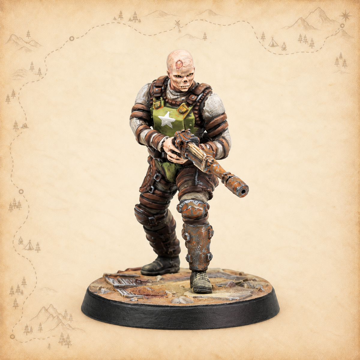 Fallout: Wasteland Warfare - Raiders Ack Ack, Sinjin & Avery, model 2
