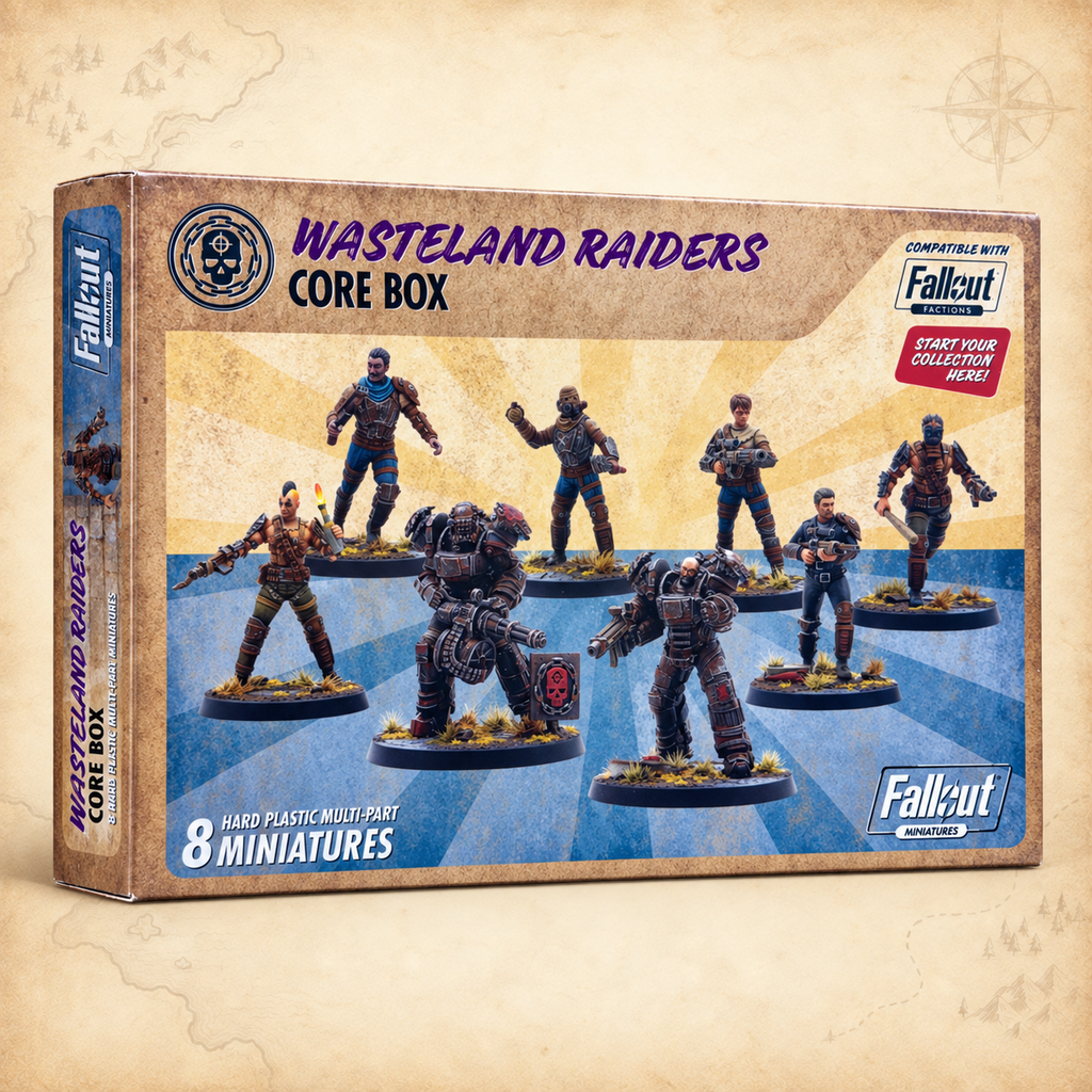 Fallout: Miniatures - Wasteland Raiders Core Box (Plastic), box front