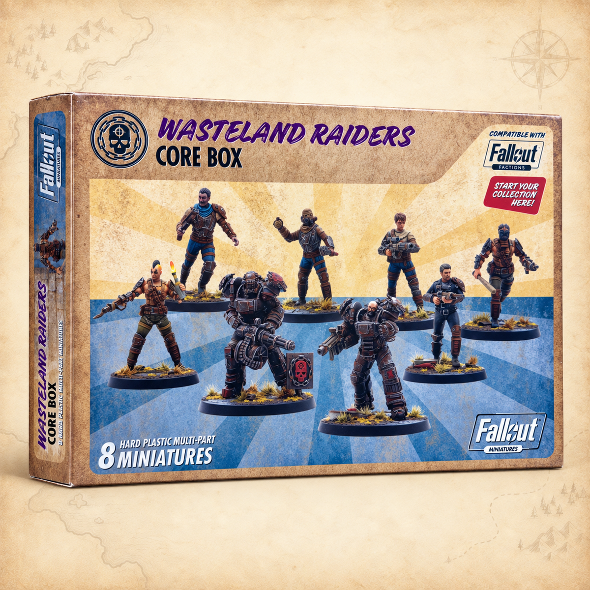 Fallout: Miniatures - Wasteland Raiders Core Box (Plastic), box front