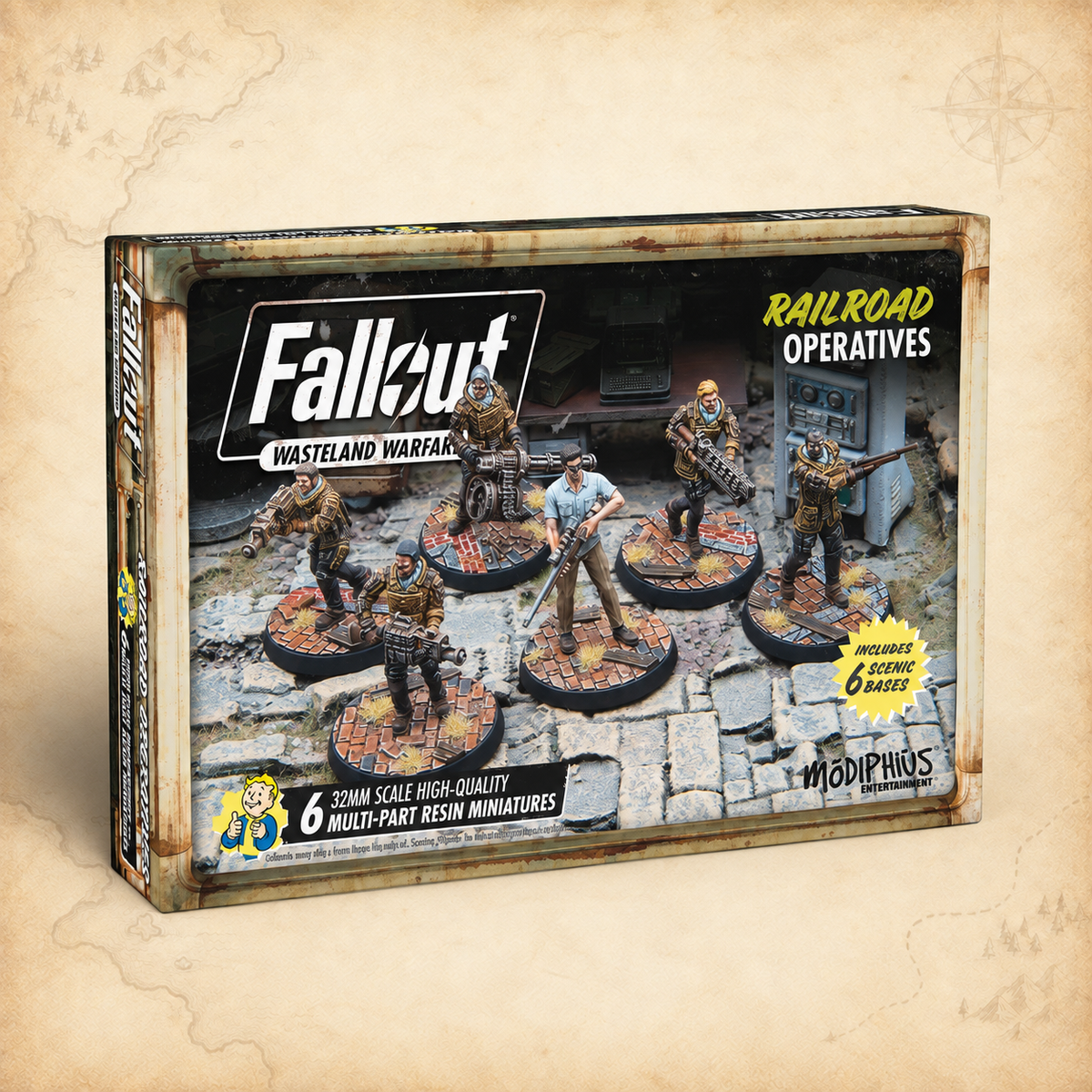 Fallout: Wasteland Warfare - Railroad Operatives, box front