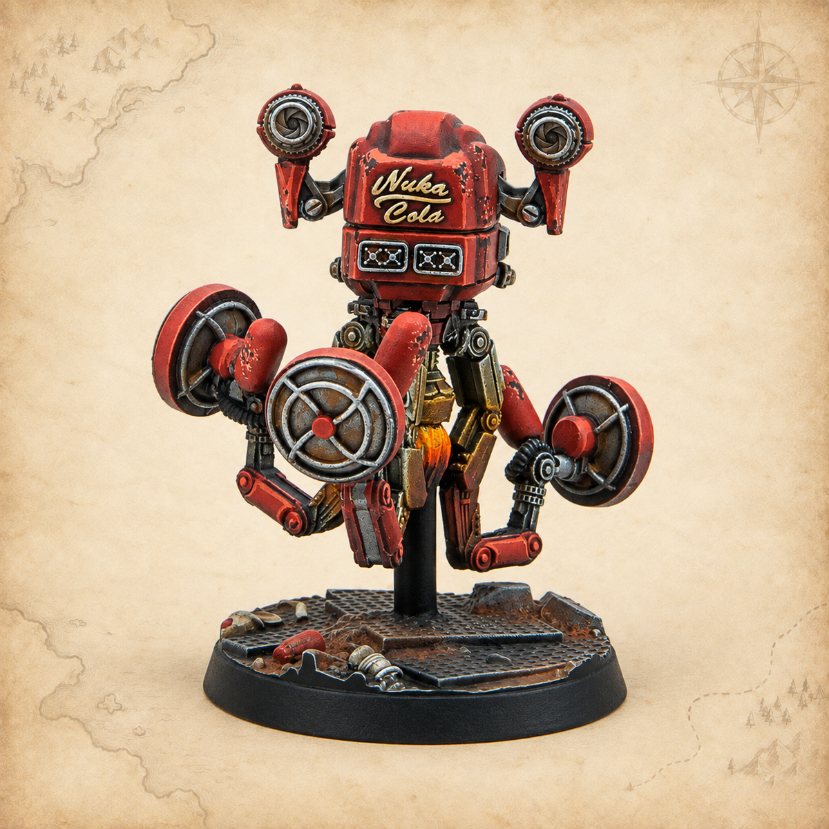 Fallout: Wasteland Warfare - Robots - Starlight Theatre Staff, alternate view