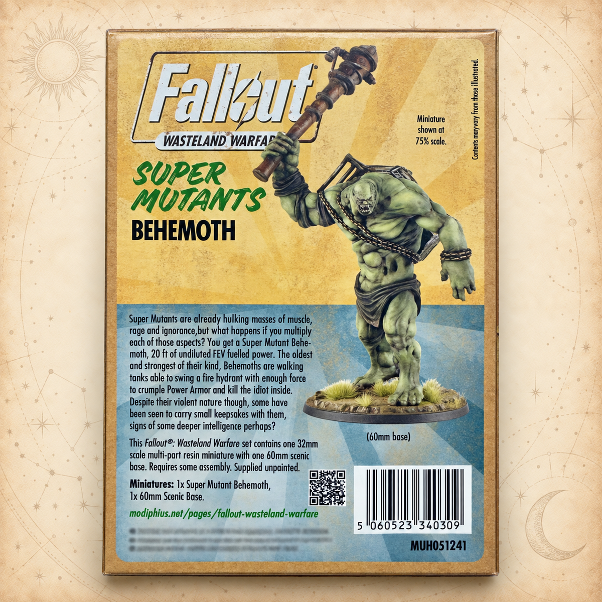 Fallout: Wasteland Warfare - Super Mutants Behemoth, box back