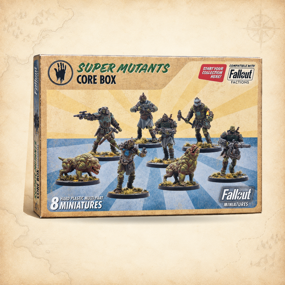 Fallout: Miniatures - Super Mutants Core Box (Plastic), box front