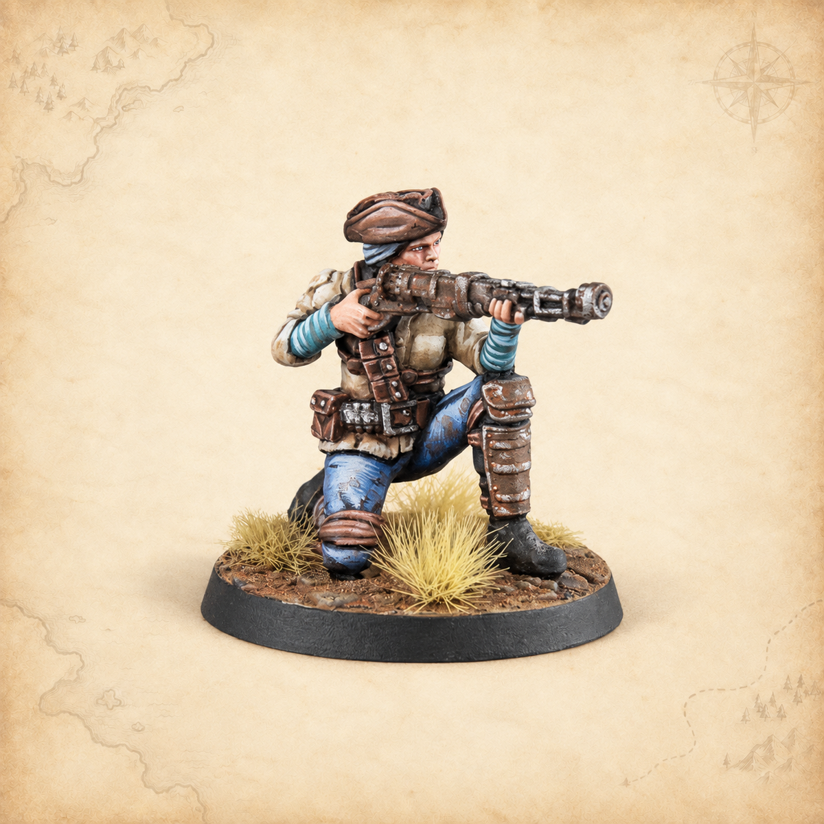 Fallout: Wasteland Warfare Models - Survivors Minutemen Posse, alternate view