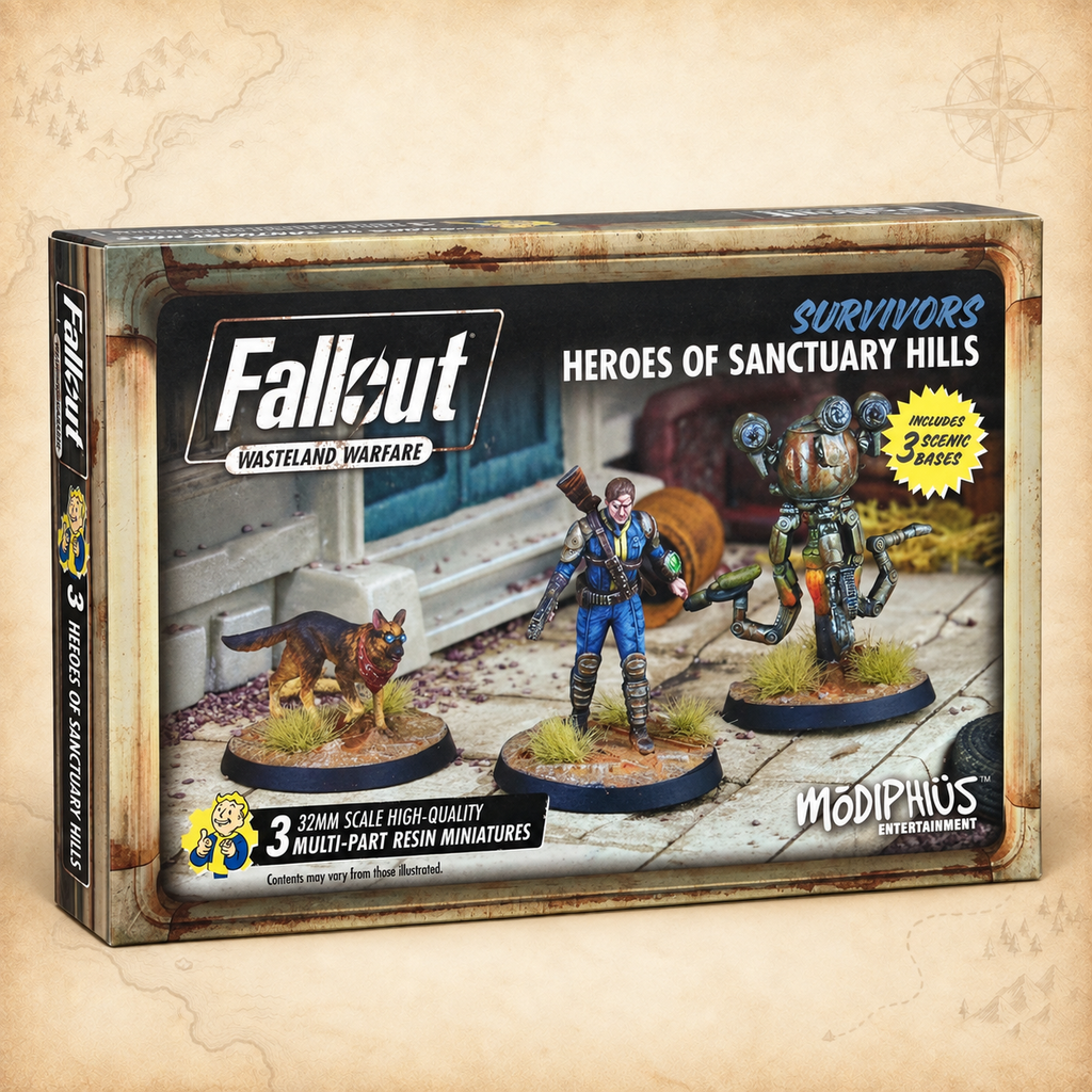 Fallout: Wasteland Warfare - Survivors Heroes of Sanctuary Hills, box front