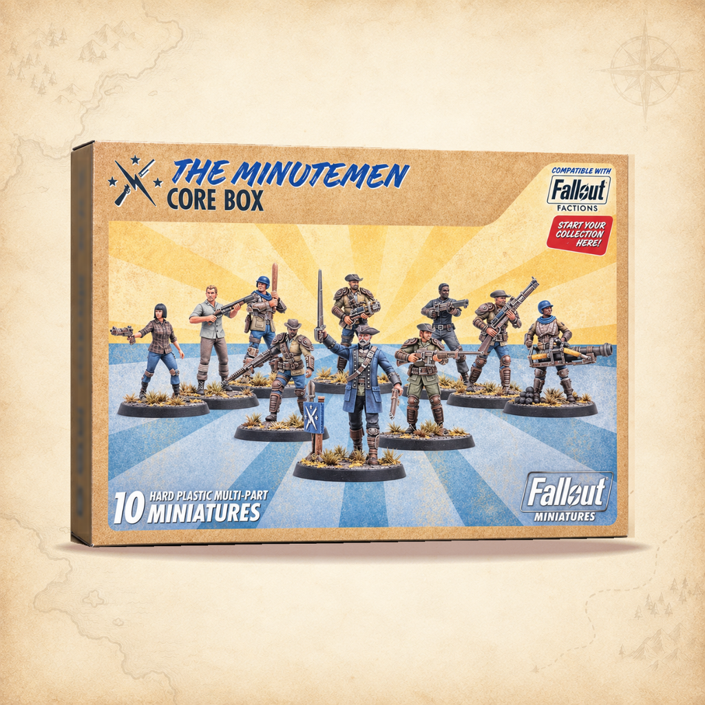 Fallout: Miniatures - Minutemen Core Box (Plastic), box front
