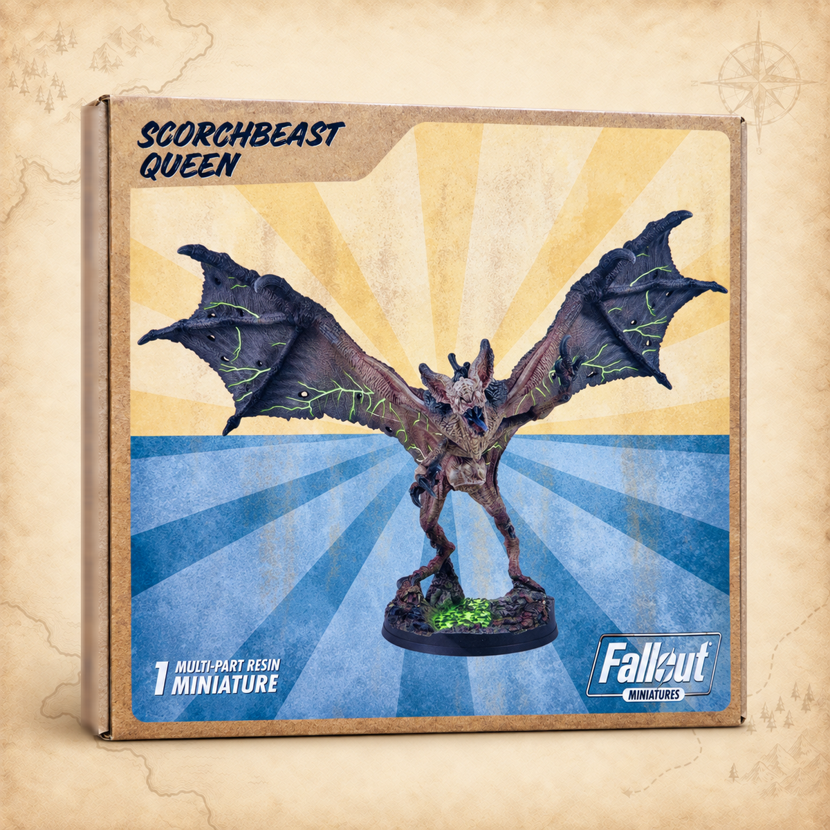 Fallout: Miniatures - Scorched - Scorchbeast Queen, box front
