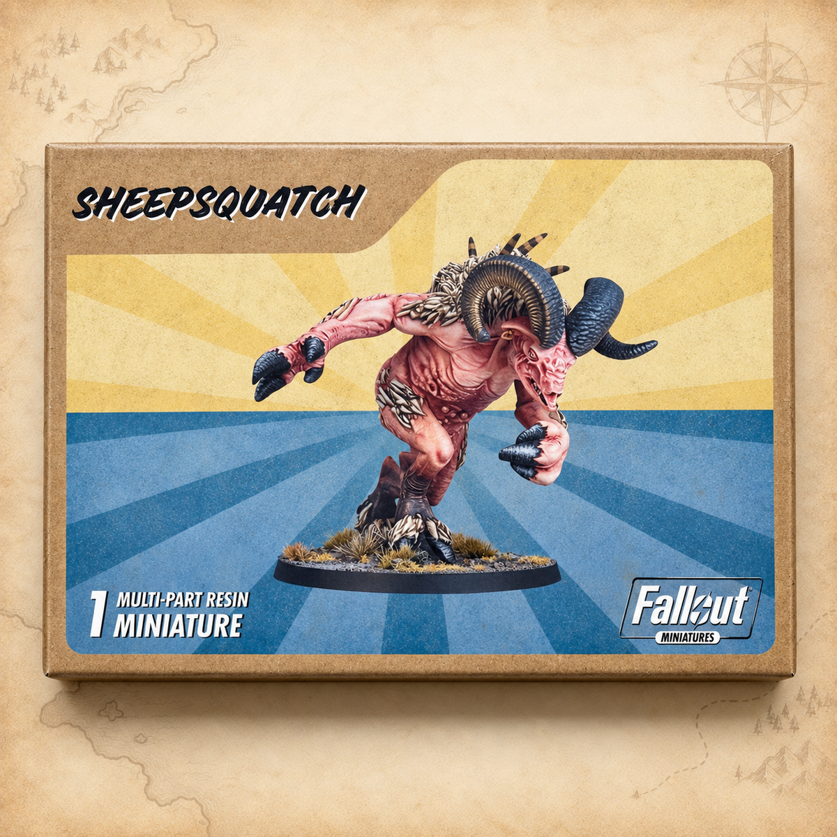 Fallout: Miniatures - Cryptids - Sheepsquatch, box front