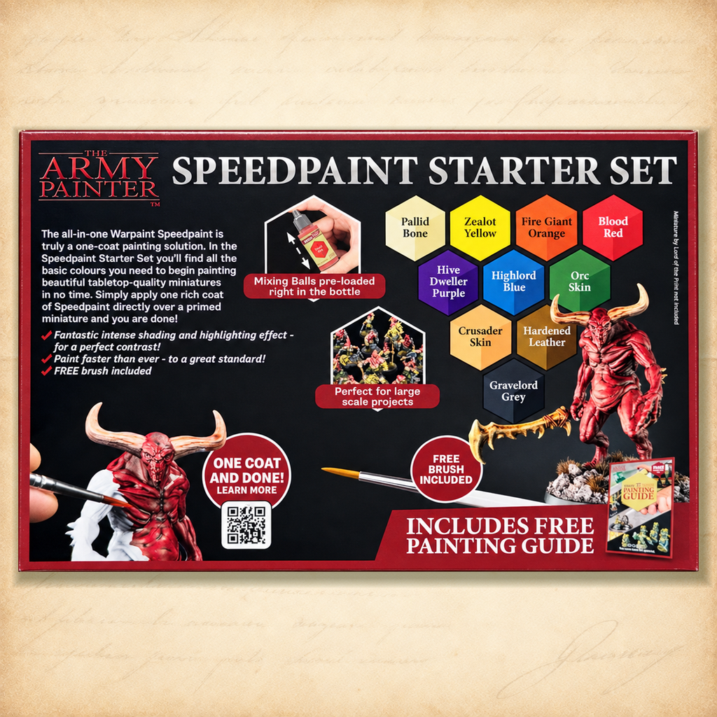 Army Painter: Speedpaint 1.0 Starter Set, box back