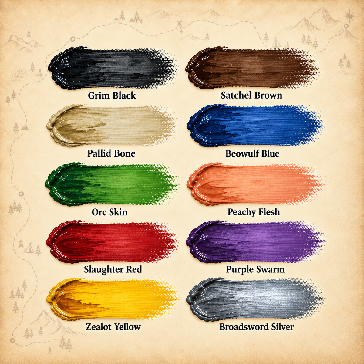 Army Painter: Speedpaint Starter Set 2.0, colour swatches
