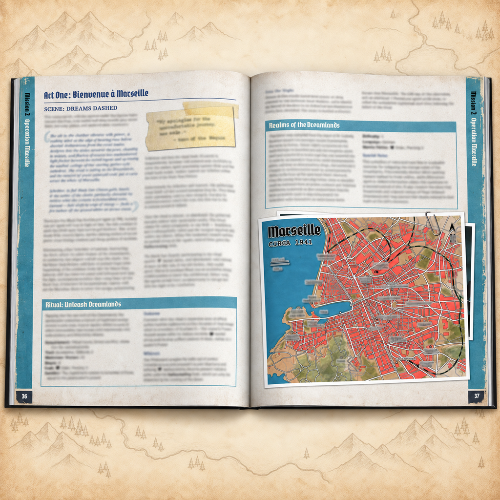 Achtung! Cthulhu: 2d20 Mission Dossier 2 The Dark Beyond, inside pages