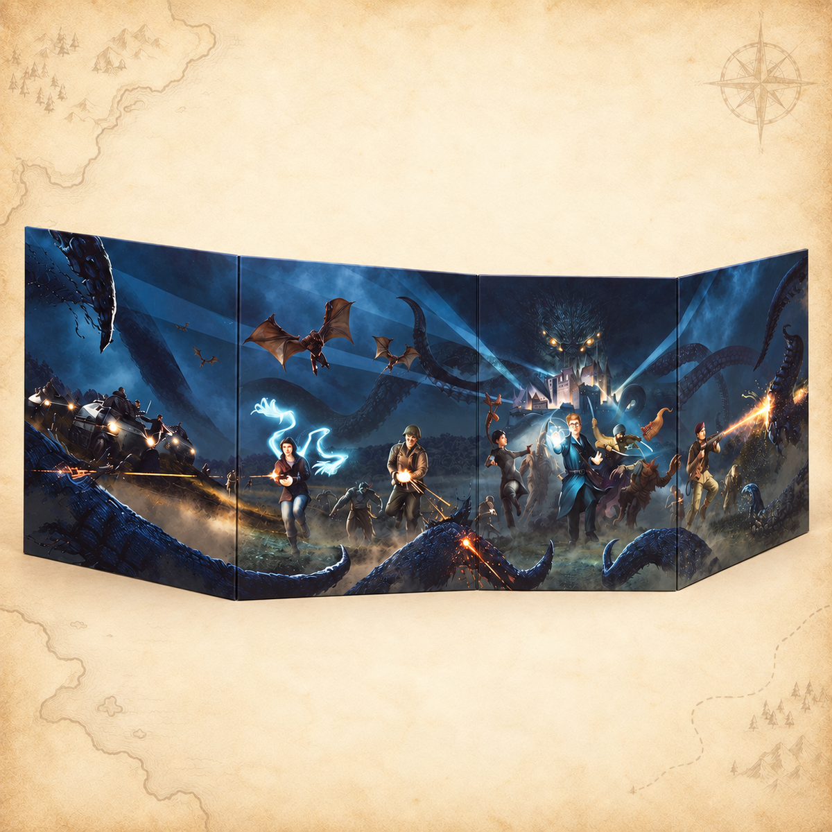 Achtung! Cthulhu: 2d20 Gamemaster's Screen + Toolkit, alternate view