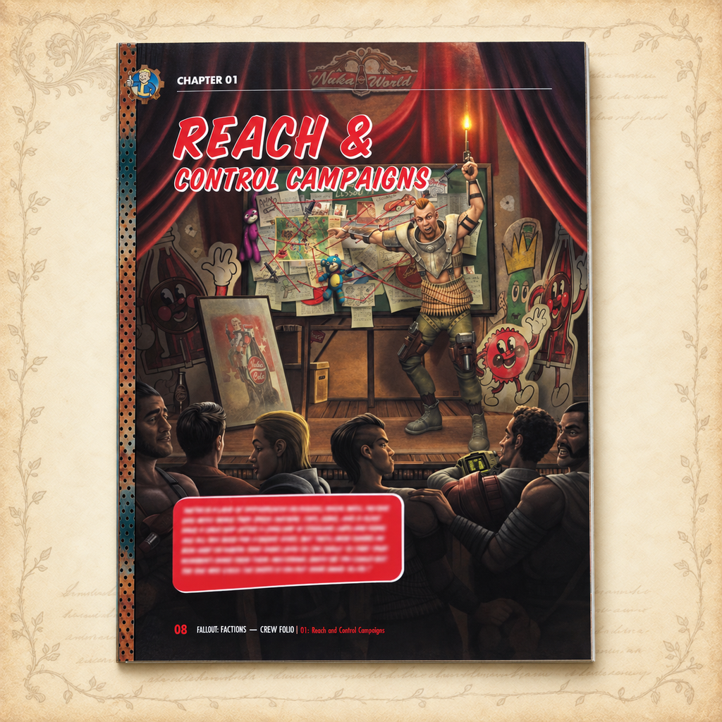 Fallout: Factions - Crew Folio, inside pages 2