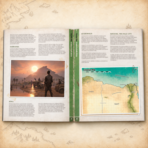 Achtung! Cthulhu: 2d20 The Serpent and the Sands, inside pages