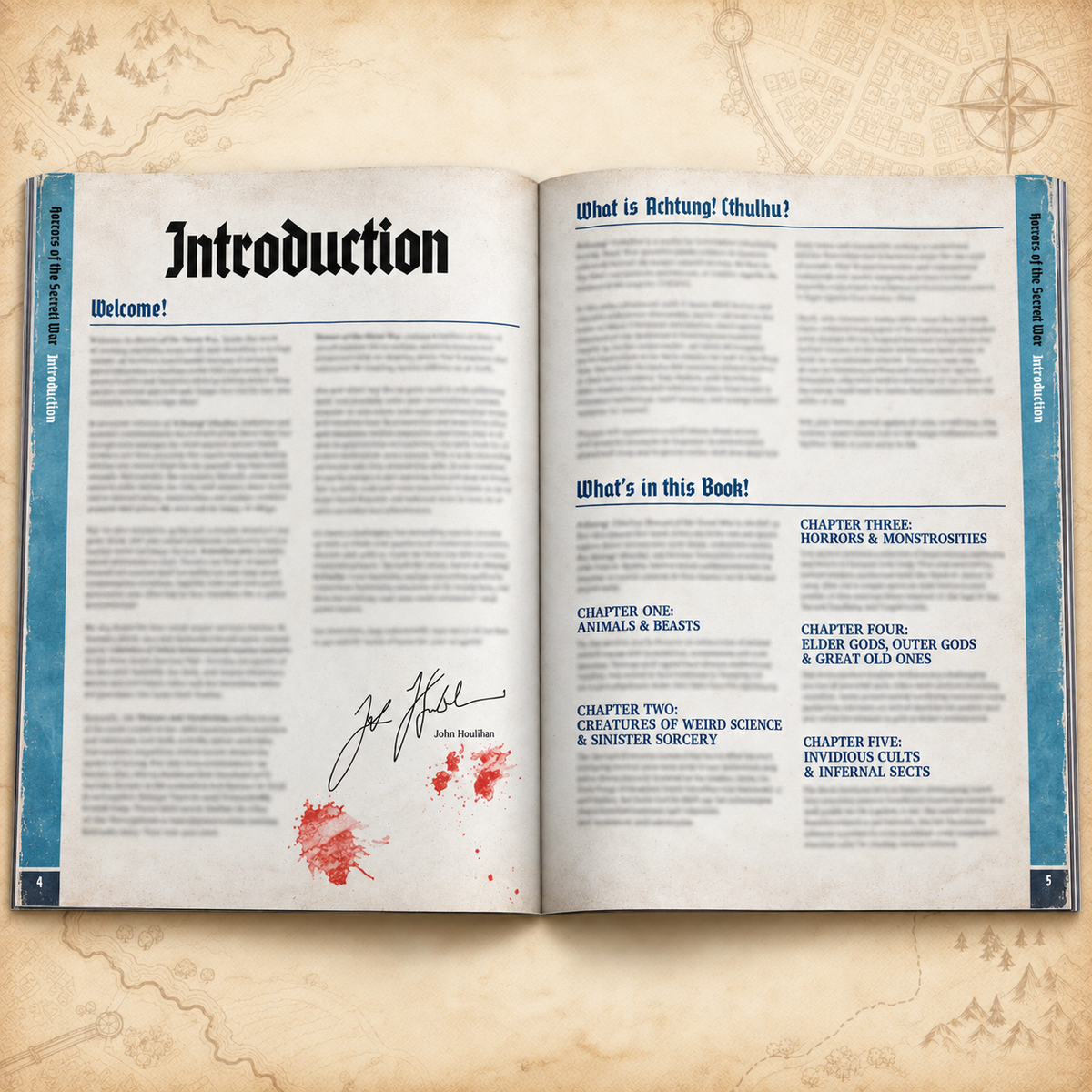 Achtung! Cthulhu: 2d20 Horrors of the Secret War, inside pages