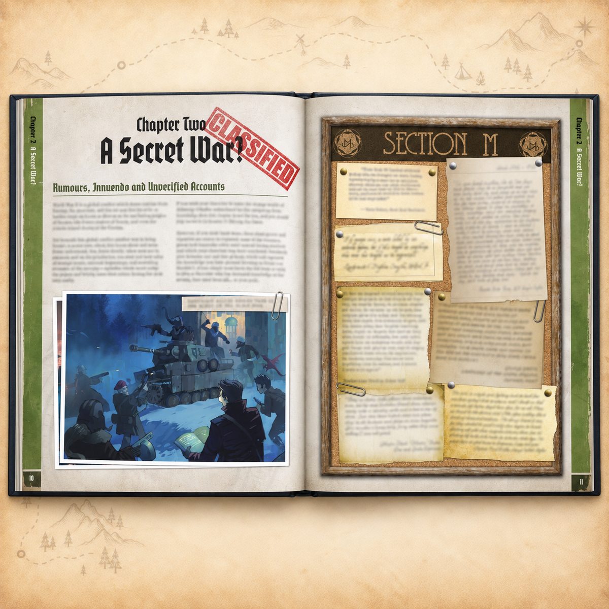 Achtung! Cthulhu: 2d20 Player's Guide, interior pages